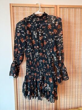 Princess Polly green floral mini dress
